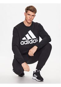 Adidas - adidas Bluza IB3995 Czarny Regular Fit. Kolor: czarny. Materiał: bawełna