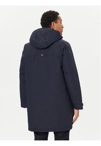 TOMMY HILFIGER - Tommy Hilfiger Płaszcz przejściowy MW0MW41362 Granatowy Regular Fit. Kolor: niebieski. Materiał: syntetyk #4