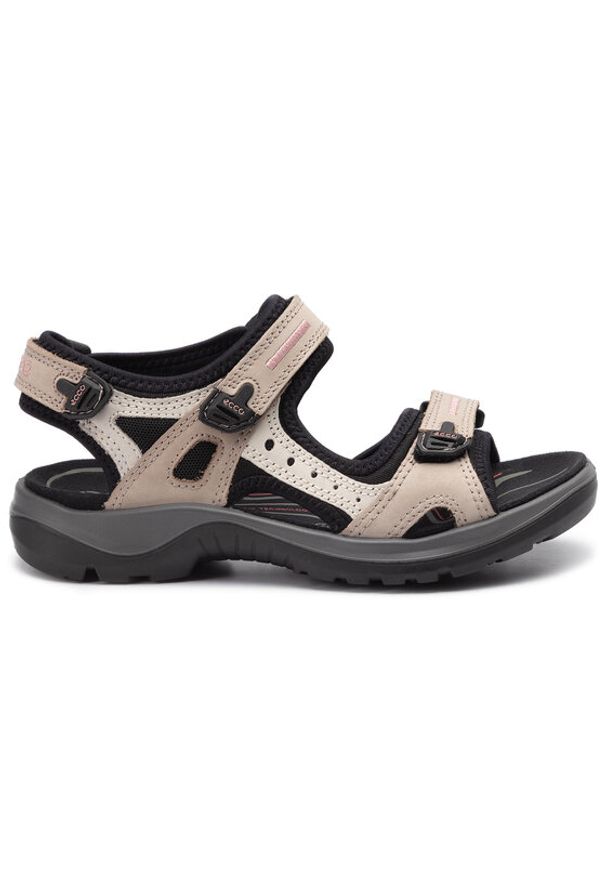 ecco - ECCO Sandały Offroad 06956354695 Beżowy. Kolor: beżowy. Materiał: nubuk, skóra