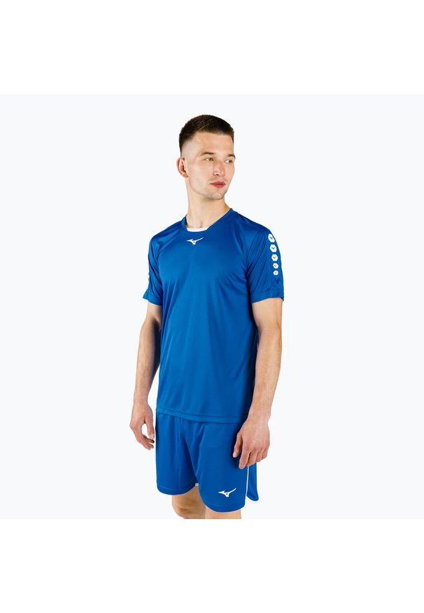 Koszulka treningowa męska Mizuno Soukyu niebieska. Kolor: niebieski. Sport: piłka ręczna