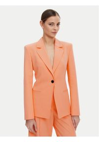 Hugo - HUGO Marynarka Azenea 50537182 Pomarańczowy Regular Fit. Kolor: pomarańczowy. Materiał: syntetyk #1