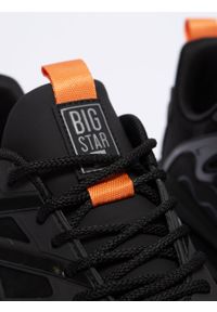 Big-Star - Sneakersy męskie ze skóry naturalnej czarne NN174382 906. Okazja: na spotkanie biznesowe. Kolor: czarny. Materiał: skóra. Szerokość cholewki: normalna #3