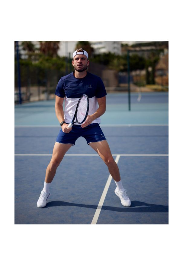 NORDICDOTS - Koszulka sportowa męska Performance. Kolor: niebieski, wielokolorowy, biały. Materiał: poliester, elastan