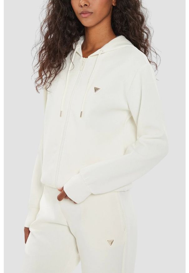 Guess - GUESS Damska bluza w kolorze ecru Olympe, Rozmiar XS. Kolor: beżowy