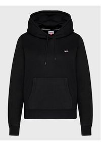 Tommy Jeans Bluza Fleece Hoodie DW0DW09228 Czarny Regular Fit. Kolor: czarny. Materiał: bawełna, syntetyk #6