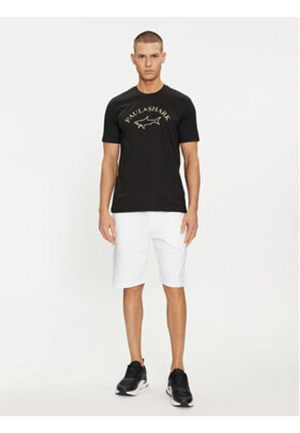 PAUL & SHARK - Paul&Shark T-Shirt 24411032 Czarny Regular Fit. Kolor: czarny. Materiał: bawełna