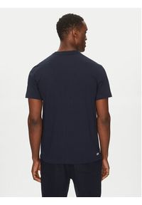 Lacoste T-Shirt TH8916 Granatowy Regular Fit. Kolor: niebieski. Materiał: syntetyk, bawełna