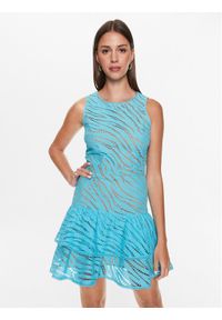 MICHAEL Michael Kors Sukienka codzienna MS381M48CT Niebieski Regular Fit. Okazja: na co dzień. Kolor: niebieski. Materiał: bawełna. Typ sukienki: proste. Styl: casual