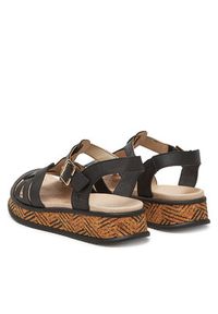 Rieker Sandały W0853-00 Czarny. Kolor: czarny. Materiał: skóra #6