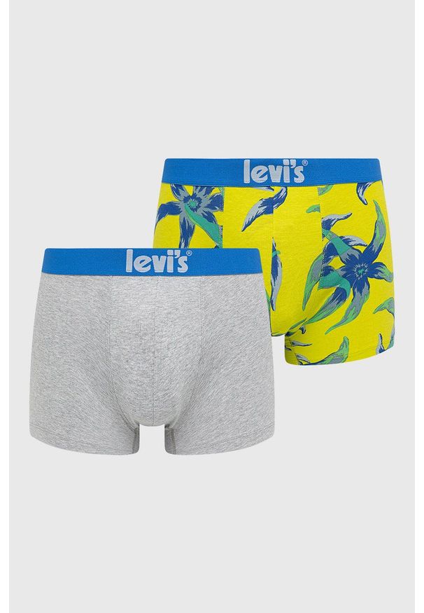 Levi's® - Levi's bokserki (2-pack) męskie kolor szary. Kolor: szary