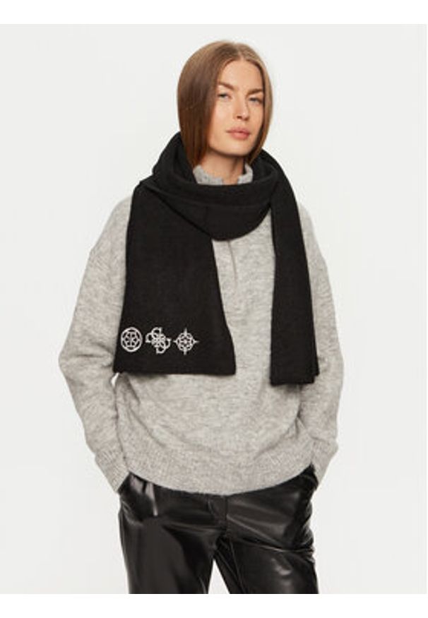 Guess Szalik AW5178 POL03 Czarny. Kolor: czarny. Materiał: materiał