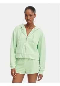 Juicy Couture Bluza Iccle JCWAS126304 Zielony Oversize. Kolor: zielony. Materiał: syntetyk #1