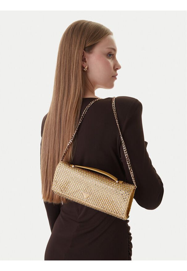 Guess Torebka Tasmin Mini HWRG9 931710 Złoty. Kolor: złoty