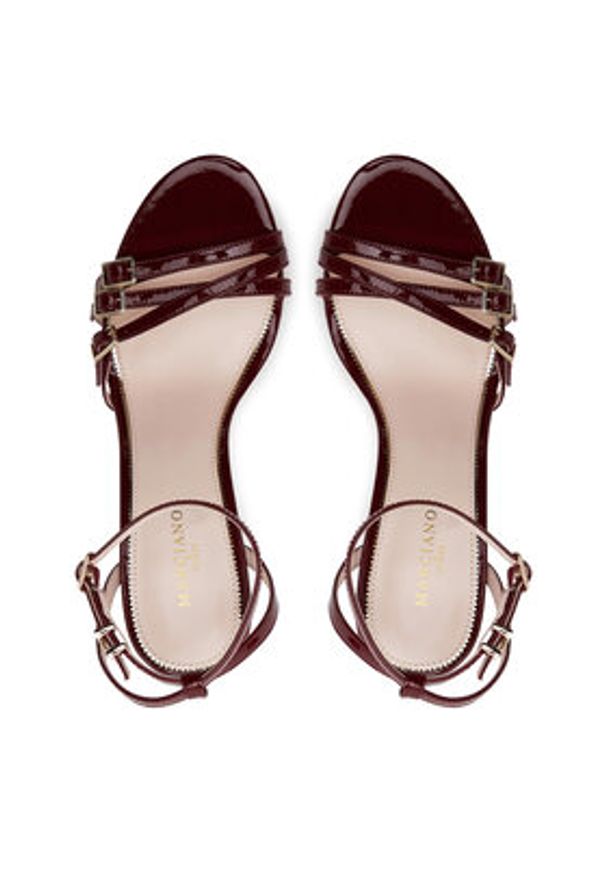 Marciano Guess Sandały 5GGZ27 7231A Bordowy. Kolor: czerwony. Materiał: skóra