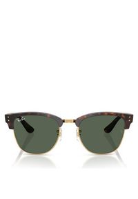 Ray-Ban Okulary przeciwsłoneczne Clubmaster Reverse 0RBR0504S 1359VR51 Brązowy. Kolor: brązowy #4