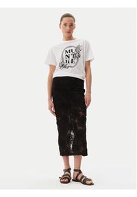 Munthe T-Shirt Fynella 251110925160 Biały Regular Fit. Kolor: biały. Materiał: bawełna #5