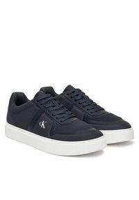 Calvin Klein Sneakersy Classic Cups Laceup Knit HM0HM02130 Czarny. Kolor: czarny. Materiał: materiał #6