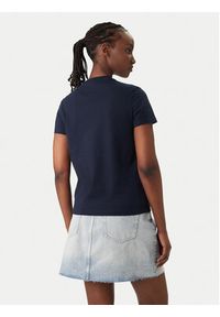Tommy Jeans T-Shirt Flag DW0DW22562 Granatowy Regular Fit. Kolor: niebieski. Materiał: bawełna #4
