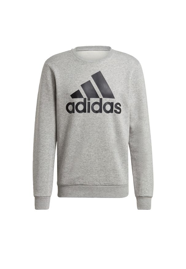 Adidas - Bluza adidas Essentials Big Logo, Mężczyźni. Kolor: wielokolorowy, czarny, szary. Materiał: bawełna, materiał