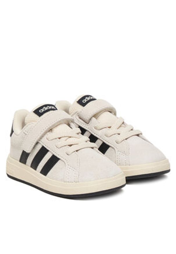 Adidas - adidas Sneakersy Grand Court 2.0 JR0778 Écru. Materiał: zamsz, skóra