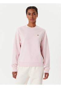 Lacoste Bluza SF5270 Różowy Regular Fit. Kolor: różowy. Materiał: bawełna