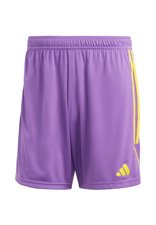 Adidas - Spodenki piłkarskie męskie adidas Tiro 23 League. Kolor: fioletowy. Sport: piłka nożna