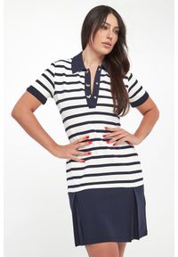 Liu Jo - Sukienka polo w paski LIU JO. Typ kołnierza: polo. Wzór: paski #2