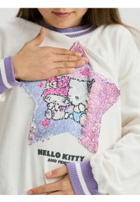 Reserved - Bluza z cekinową aplikacją Kuromi - złamana biel. Materiał: bawełna. Wzór: aplikacja #1