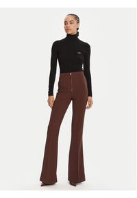 Elisabetta Franchi Spodnie materiałowe PA-122-56E2-V290 Brązowy Regular Fit. Kolor: brązowy. Materiał: syntetyk