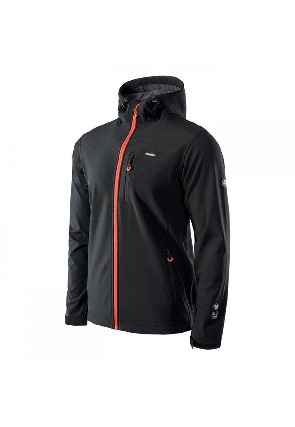 Męska kurtka Elbrus Iver softshell rozmiar XL. Kolor: czarny. Materiał: syntetyk
