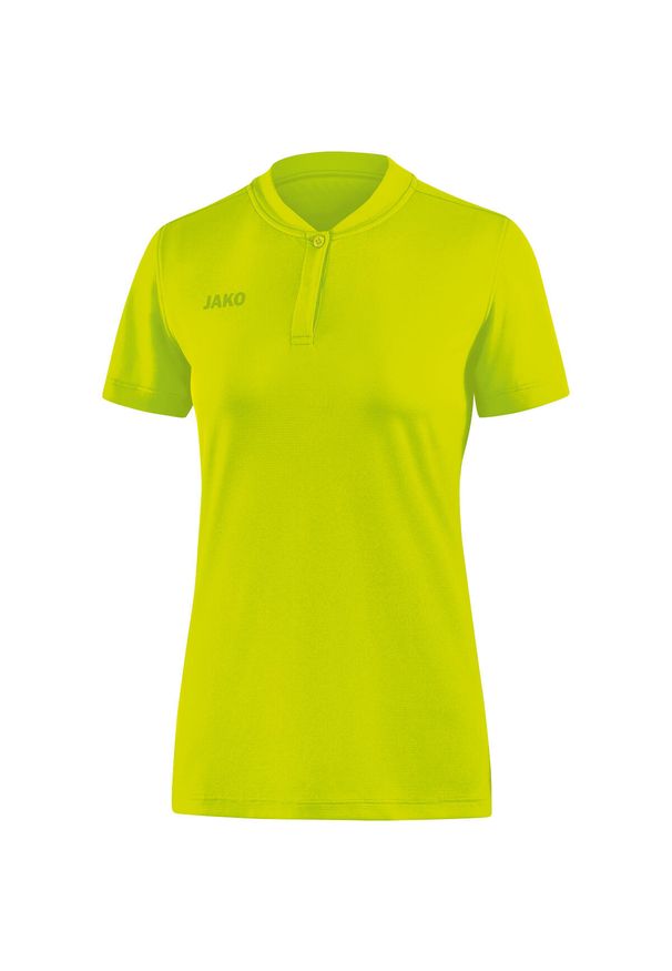 Damska koszulka polo Jako Prestige. Typ kołnierza: polo. Kolor: żółty. Sport: piłka nożna