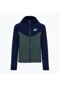 Dres dziecięcy Nike Sportswear. Kolor: niebieski. Materiał: dresówka