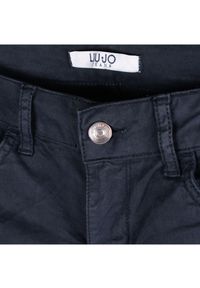 Liu Jo - Liu-Jo Spodnie "Bottom Up" | W16162 T6434 | Kobieta | Granatowy. Kolor: niebieski. Materiał: elastan, bawełna. Wzór: aplikacja #5