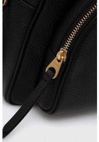 Coccinelle plecak skórzany damski kolor czarny mały gładki. Kolor: czarny. Materiał: skóra. Wzór: gładki #2