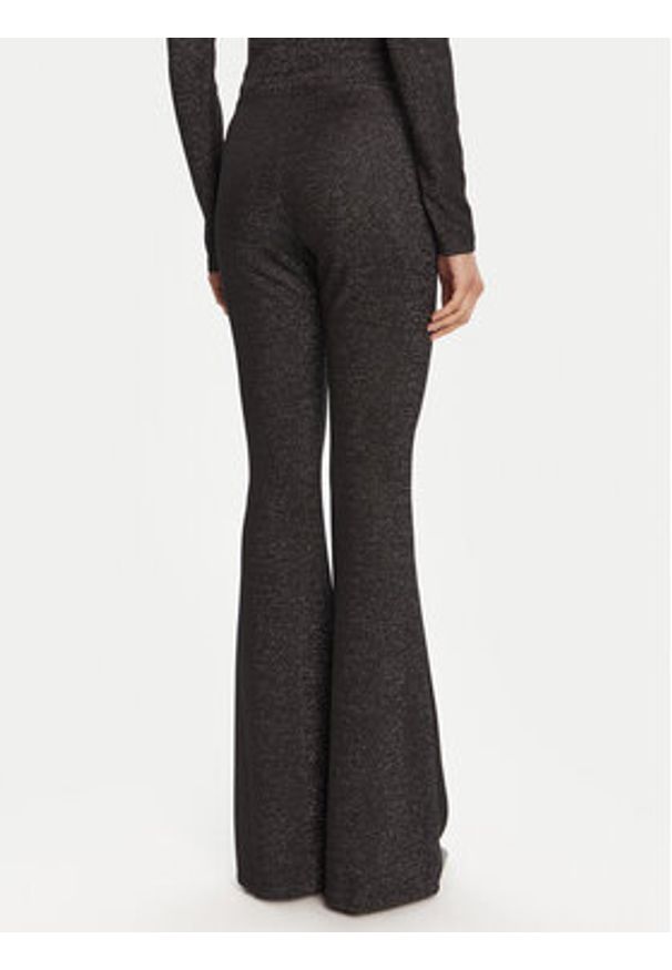 Just Cavalli Spodnie materiałowe 79PAC101 J0251 Czarny Flare Fit. Kolor: czarny. Materiał: syntetyk