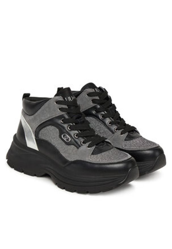 Liu Jo Sneakersy Eva 08 BF5037 PX742 Czarny. Kolor: czarny. Materiał: skóra