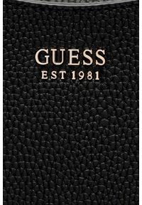 Guess - GUESS Сzarna damska klasyczna torebka SML Girlfriend Satchel. Kolor: czarny. Materiał: skórzane. Styl: klasyczny #3