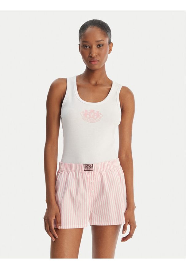 Juicy Couture Piżama Dog Crest JCYPJ126860 Różowy Slim Fit. Kolor: różowy. Materiał: bawełna