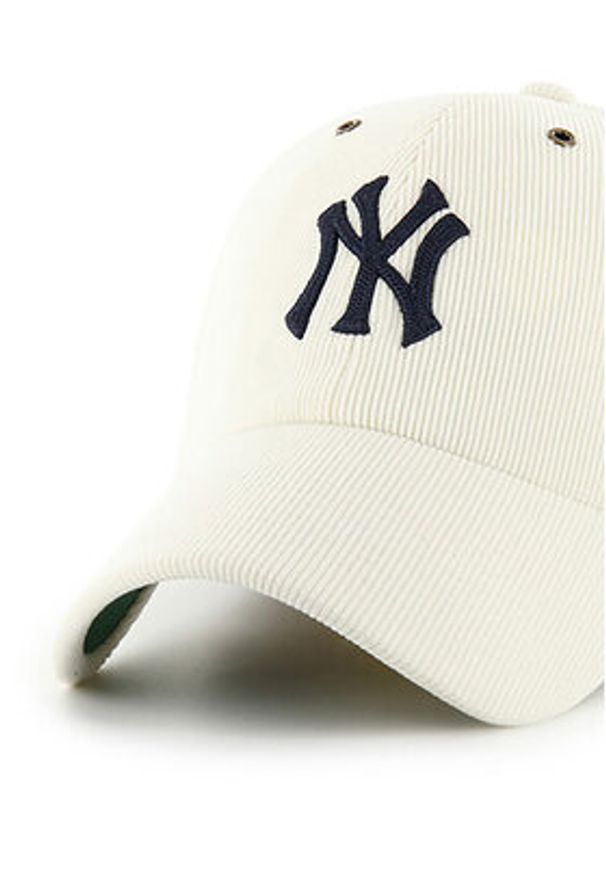 47 Brand Czapka z daszkiem MLB New York Yankees Thin Cord ’47 Clean Up B-TCDCU17IWS Écru. Materiał: materiał, bawełna