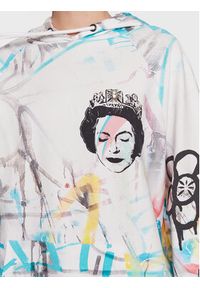 Guess Bluza Queen Graffiti W3RQ24 K9R31 Kolorowy Relaxed Fit. Materiał: bawełna. Wzór: kolorowy #5