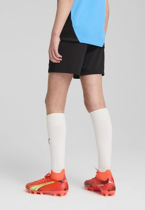 Puma - Młodzieżowe szorty treningowe Olympique Marsylia PUMA Black Copper Metallic. Kolor: wielokolorowy, czarny, szary. Sport: piłka nożna