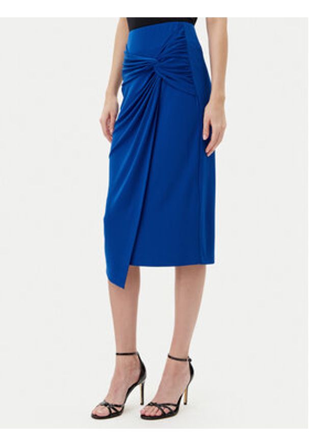 Rinascimento Spódnica midi CFC0123489003 Niebieski Regular Fit. Kolor: niebieski. Materiał: syntetyk