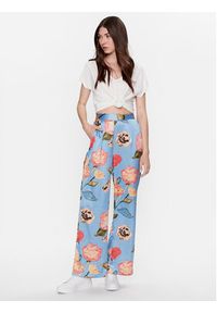 Vero Moda Spodnie materiałowe Renee 10282222 Niebieski Wide Leg. Kolor: niebieski. Materiał: materiał, syntetyk #3