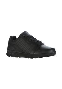 Buty do chodzenia męskie K-Swiss Rival Trainer. Zapięcie: sznurówki. Kolor: czarny. Materiał: materiał, skóra. Szerokość cholewki: normalna. Sport: turystyka piesza