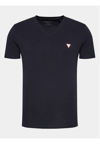 Guess T-Shirt M2YI32 J1314 Granatowy Slim Fit. Kolor: niebieski. Materiał: bawełna #4