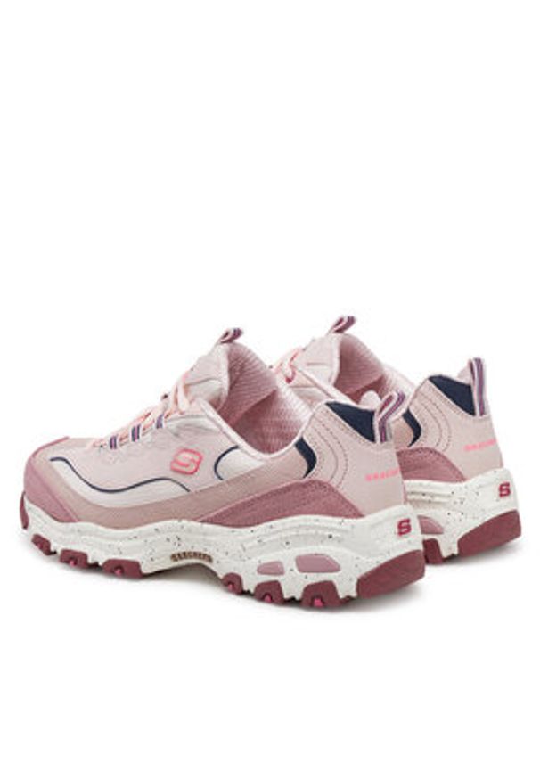 skechers - Skechers Sneakersy 149589/MVMT Różowy. Kolor: różowy. Materiał: skóra