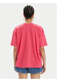 Calvin Klein Jeans T-Shirt J20J220768 Różowy Relaxed Fit. Kolor: różowy. Materiał: bawełna #8