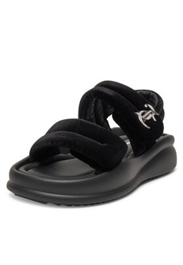 Juicy Couture Sandały WSS21514-01 Czarny. Kolor: czarny. Materiał: materiał