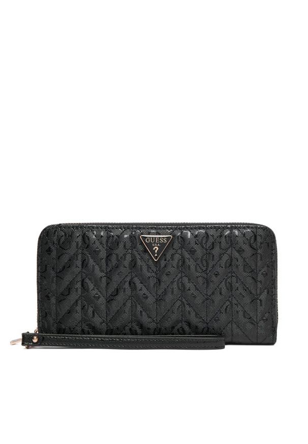 Guess Portfel Stacey Slg SWGG97 41146 Czarny. Kolor: czarny. Materiał: skóra