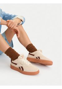Reebok Sneakersy CEO-FORTE LOUNGER DOUBLE UP AR30255WCYT Beżowy. Kolor: beżowy. Materiał: skóra, zamsz #4